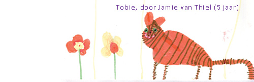 tekening van tobie door jamie van thiel